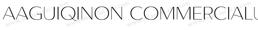 AaGuiqiNon CommercialUse◆字体转换